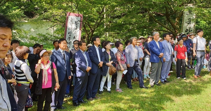 박성일 완주군수와 안호영·유성엽 국회의원 등이 눈에 띈다.