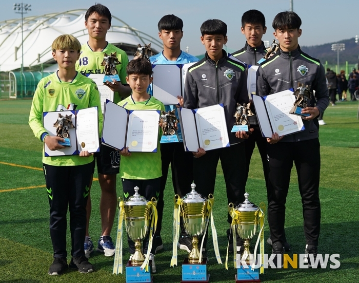 전북현대유소년축구단 소속 영광의 얼굴들.